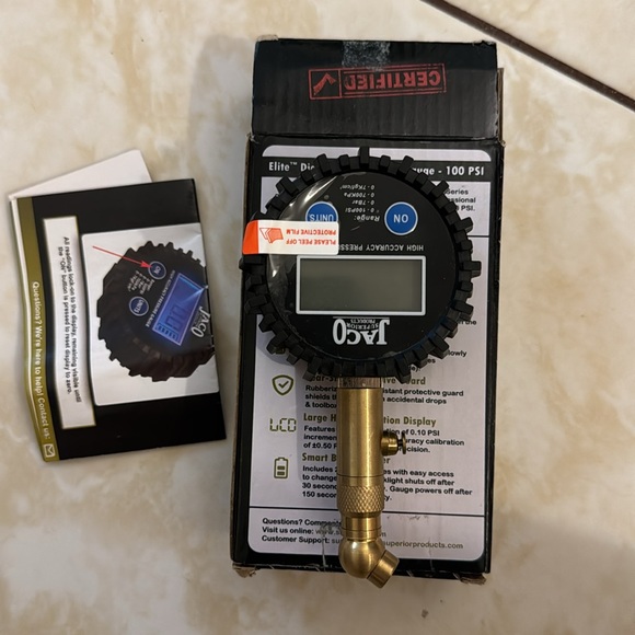 Elite Digital Tire Pressure Gauge - Professional Accuracy - 100 PSI Elite NWT - Picture 7 of 9